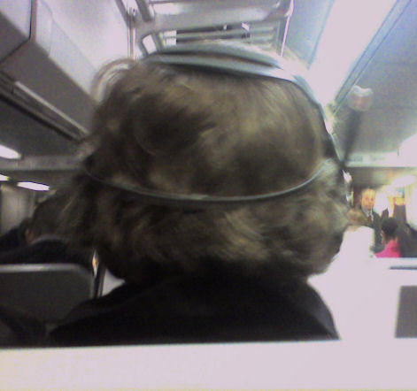 crazy dude with headgear